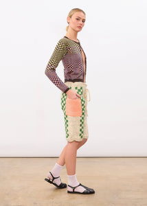 Psychedelic Checkered Cardigan - West Channel Rd