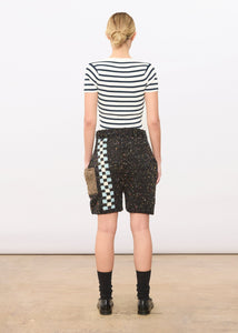 Striped Ribbed Crop T-Shirt - West Channel Rd